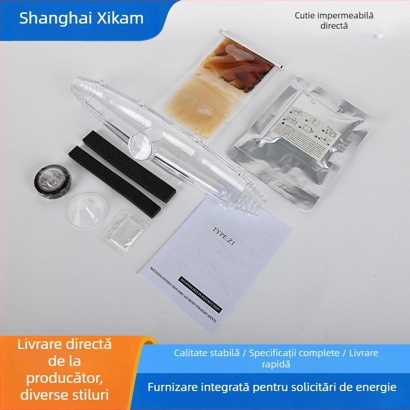 Sikam cutie de conexiuni impermeabilă, cu acces drept pentru cabluri subterane, umplută cu adeziv, etanșă la exterior