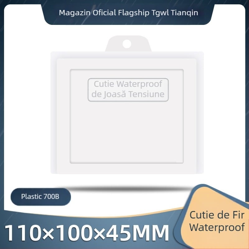 Cutie impermeabilă de distribuție pentru monitorizare, montată pe perete, din PVC, model 700b, tensiune joasă