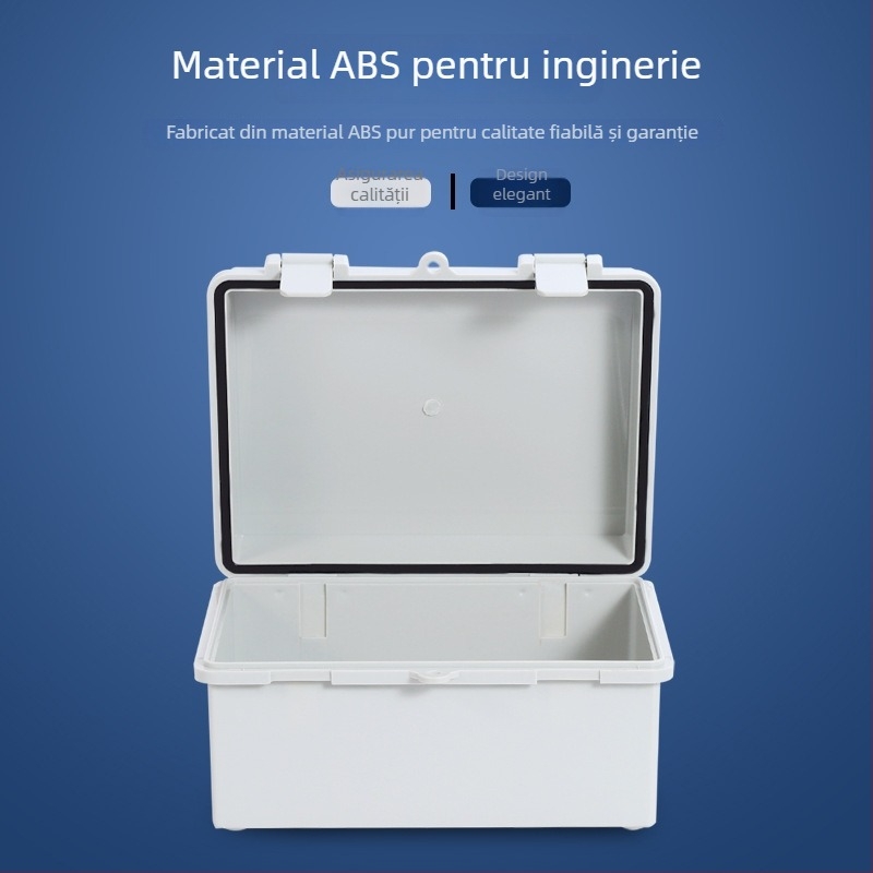 Cutie de legătură impermeabilă din ABS pentru exterior, cu etanșare înaltă