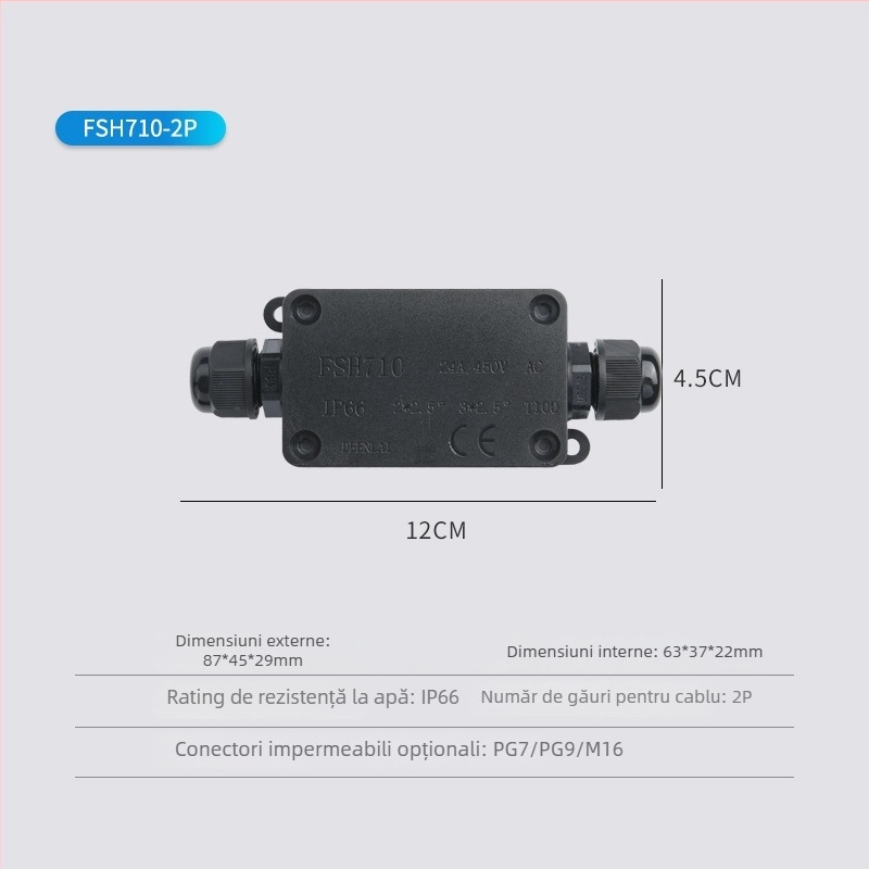 Deenlai cutie de distribuție exterioară IP68 etanșă