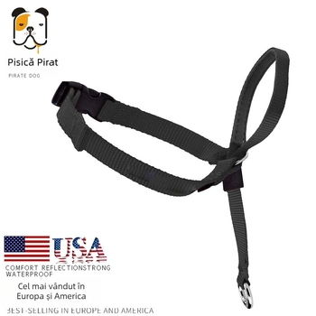 Colier de antrenament pentru plimbări cu botă anti-lătrare, pentru formarea obiceiurilor și restricție sigură