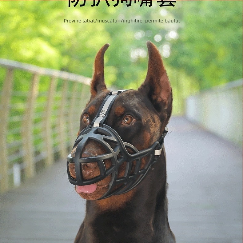 Mască pentru câini Hao Hao, TPE, 100 buc., protecție împotriva mușcăturilor, mestecării, lătratului și smulgerii