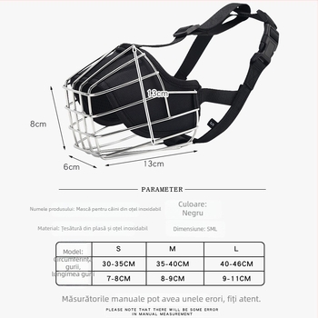 Botniță specială pentru câini de talie medie și mare - oțel inoxidabil, pachet de 35 de bucăți, Han Dou, etichetă privată licențiată