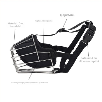 Botniță specială pentru câini de talie medie și mare - oțel inoxidabil, pachet de 35 de bucăți, Han Dou, etichetă privată licențiată