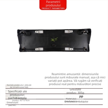 Ramă pentru plăcuța de înmatriculare față Mercedes-Benz A-Class W177 – suport din plastic dreptunghiular, 1778804101