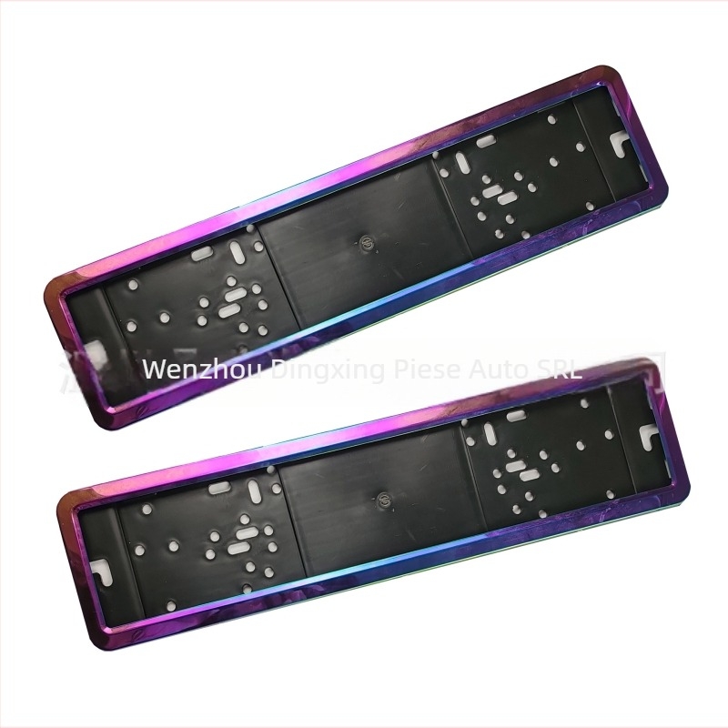 Ramă de plăcuță de înmatriculare din oțel inoxidabil, model XY, tip Xianyang, număr de piesă LG, compatibil universal