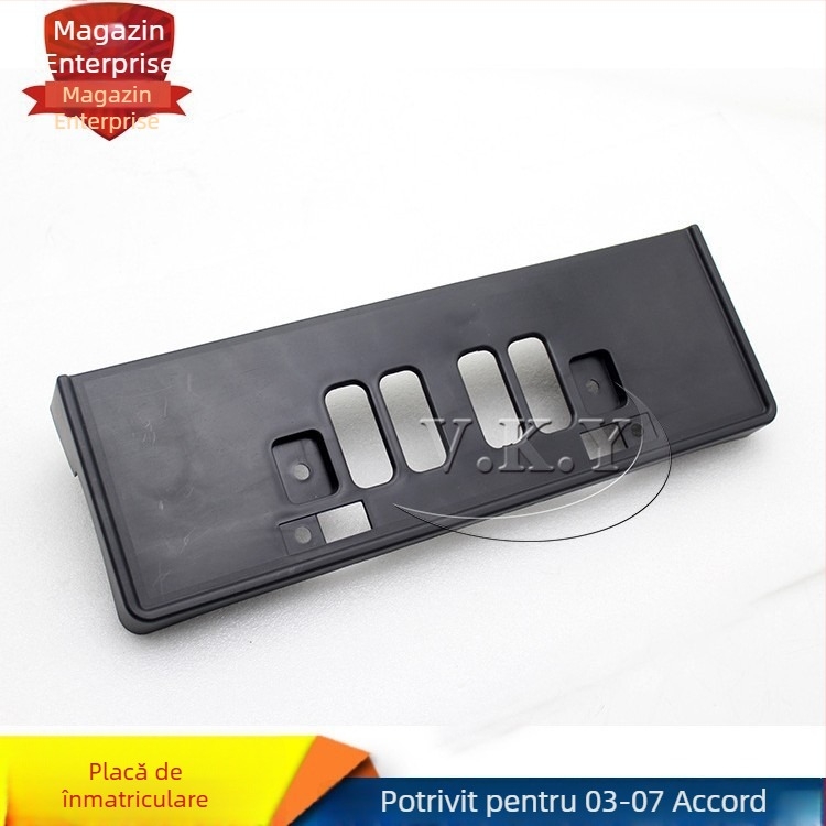 Suport din plastic pentru numărul de înmatriculare frontal pentru Honda Accord din a șaptea generație (2003-2007), tip standard, nr. piesă 33151-SFJ-H11