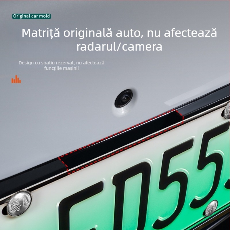 Ramă pentru plăcuța de înmatriculare pentru Ideal I8, margine completă, din plastic, accesoriu pentru plăci de energie nouă