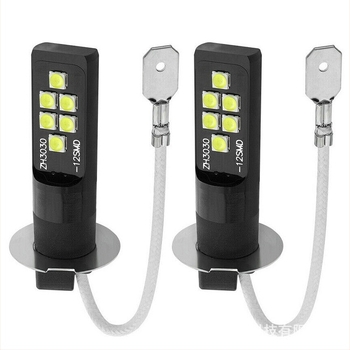 Lampa LED de ceață frontală pentru automobil, înaltă luminozitate, modele H1/H3/881/880/3030, 12 LED