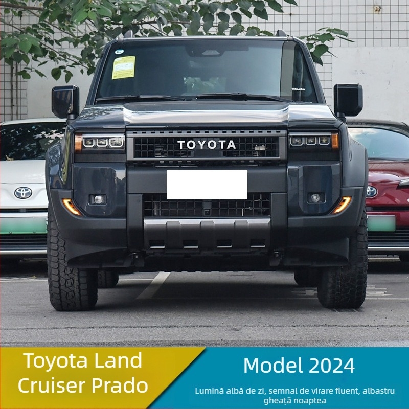 Lumini LED pentru faza de zi Toyota Prado LC250, carcasă ABS și diode LED, 0,5W pe LED, 12V, durată de viață >10.000 ore.