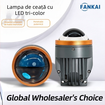 Fanar de ceață LED X4 – 52W, 12V, 38.000 lm, 6500K, aliaj de aluminiu