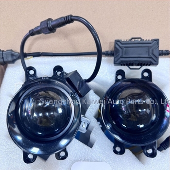 Faroan de ceață frontal cu lentilă laser matrice, 60W/pereche, 12.8V, 4A, carcasa din aliaj de aluminiu, durată de viață 50.000 ore, model 212-2052, compatibil Toyota, trei opțiuni de temperatură a luminii.