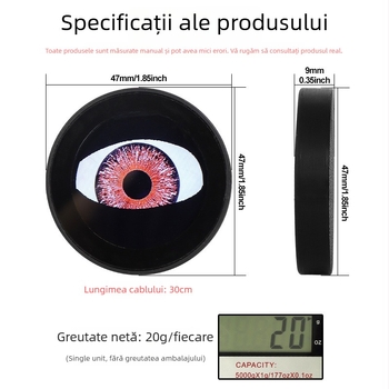 Lampa LED pentru ceață Dynamic Devil Eyes, 12V, Aluminiu, Compatibilitate universală, Durată de viață 50000h