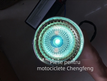 Harley Crystal Storm Prince Lampa frontală de ceață pentru motocicletă – plastic, 12V, 10W, cu bec, conector tip bule