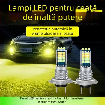 Lampa LED de ceață față H7 (8W, 12-24V, 900lm, 3000-6000K)