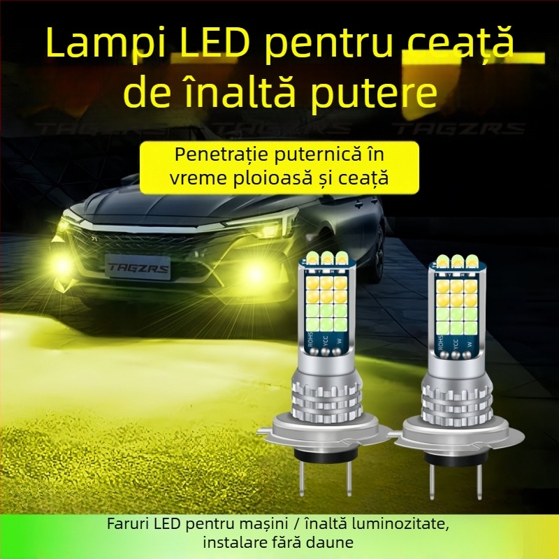 Lampa LED de ceață față H7 (8W, 12-24V, 900lm, 3000-6000K)