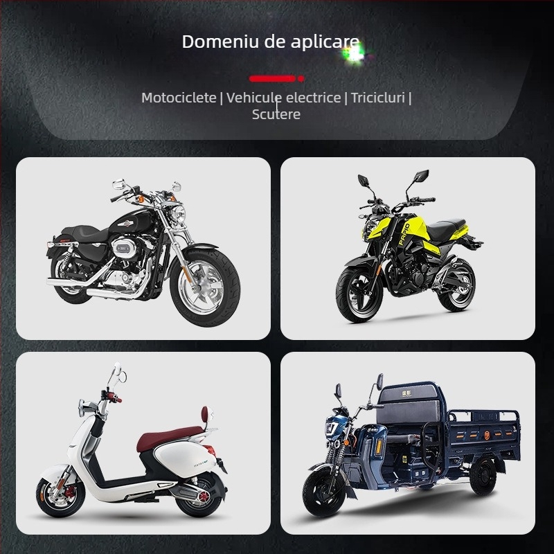 Proiector LED pentru motocicletă, obiectiv unic, fascicul înalt și jos, far auxiliar frontal, montaj extern universal