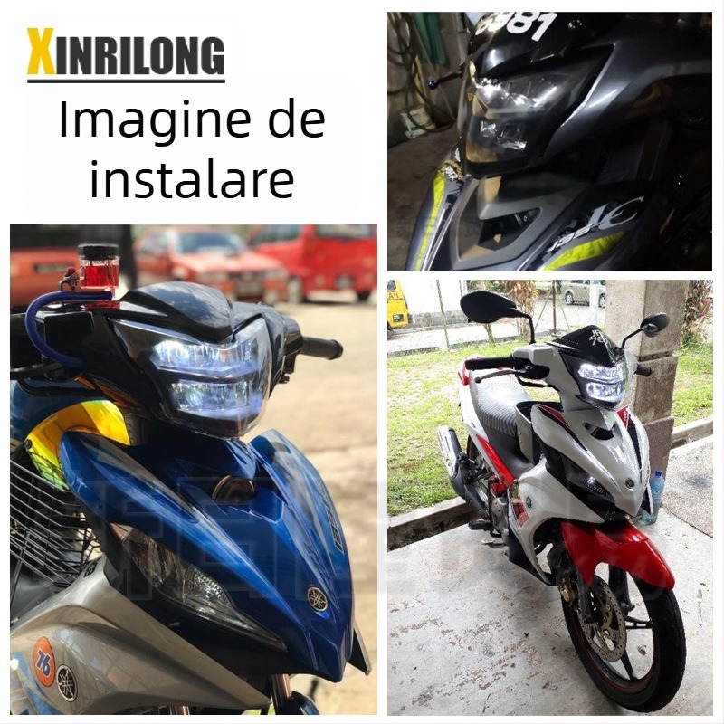 Far LED pentru motocicletă Yamaha LC135 V2-V6, 30W, 12V, LED cu fascicul lung și scurt, model XRL-DD-765