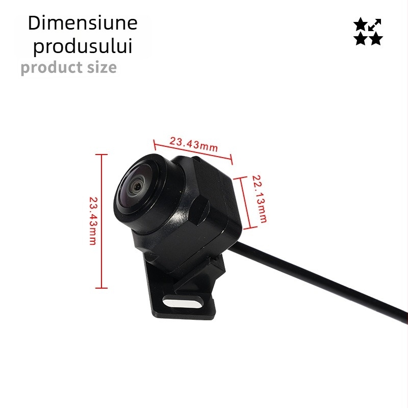 Cameră panoramică universală 360° — alimentare 12V, unghi reglabil de 180°, rezoluție 720P/1080P, semnal video AHD, model ZL-68