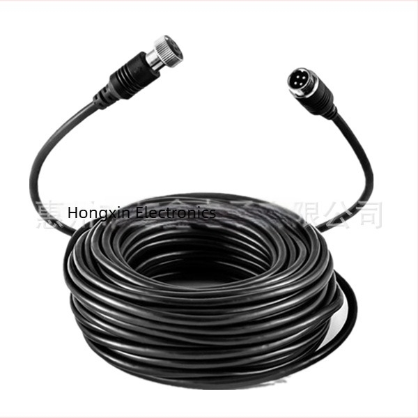 Cablu video pentru cameră auto cu conector aviation la BNC, pentru DVR, convertor M12, RoHS