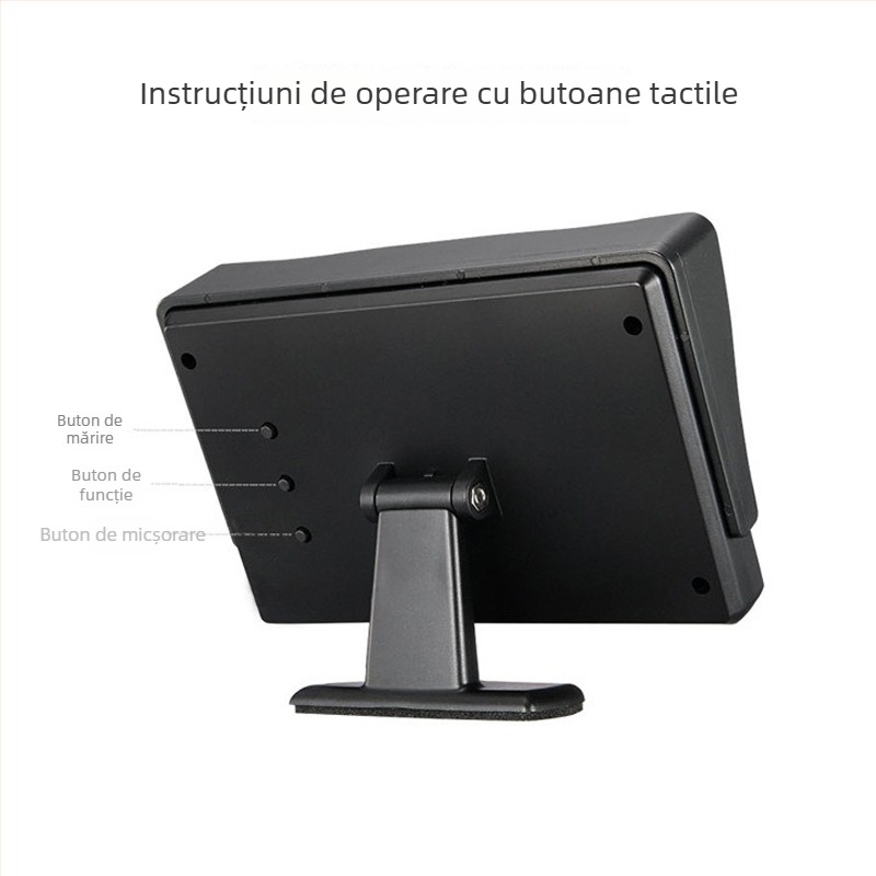 Display auto de 4,3/5 inch, modul wireless 2,4 G, cameră IR HD pentru mers înapoi, pentru plăcuțe de înmatriculare late