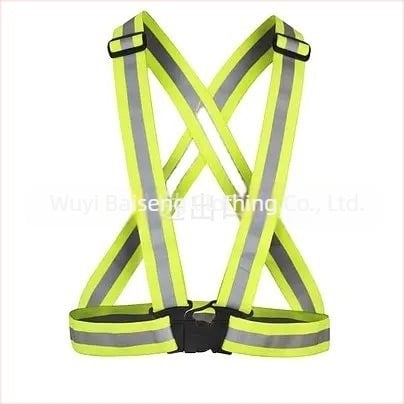 Vesta reflectorizantă pentru alergare, cu închidere snap și reglabilă cu inel D