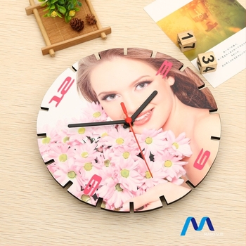 Ceas de perete CL-03: lemn, mecanism cuarț, baterie, stil modern