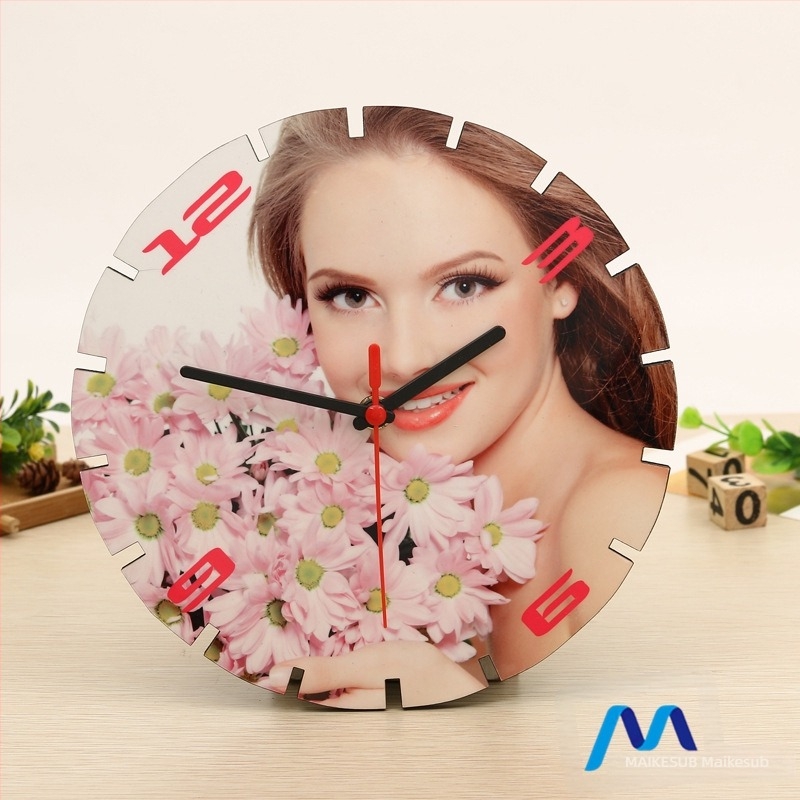 Ceas de perete CL-03: lemn, mecanism cuarț, baterie, stil modern