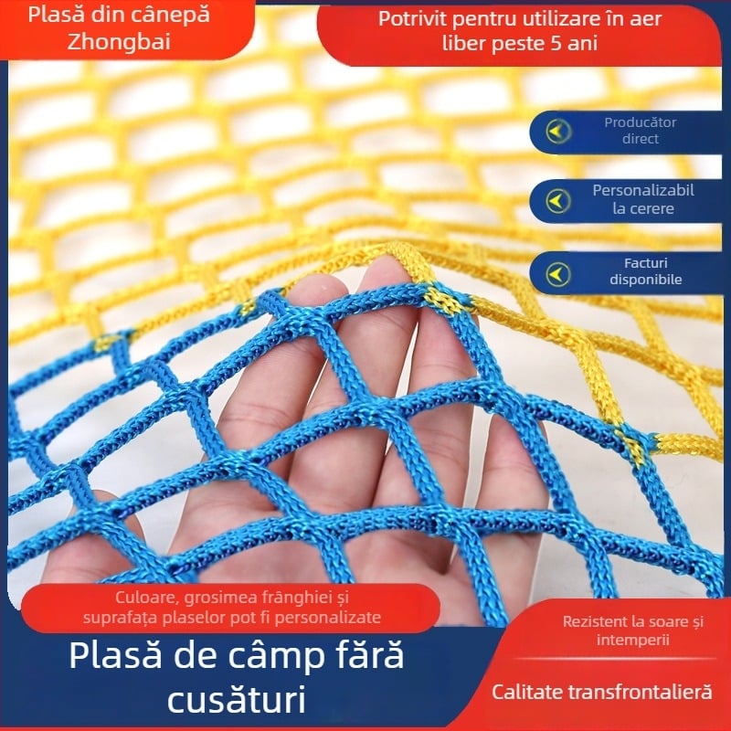 Plasă fără noduri pentru garduri de stadioane și seminare de antrenament — izolare și protecție anti-cățărare