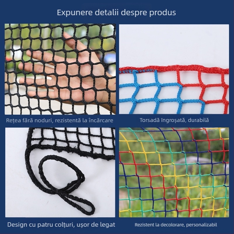 Plasă fără noduri pentru garduri de stadioane și seminare de antrenament — izolare și protecție anti-cățărare