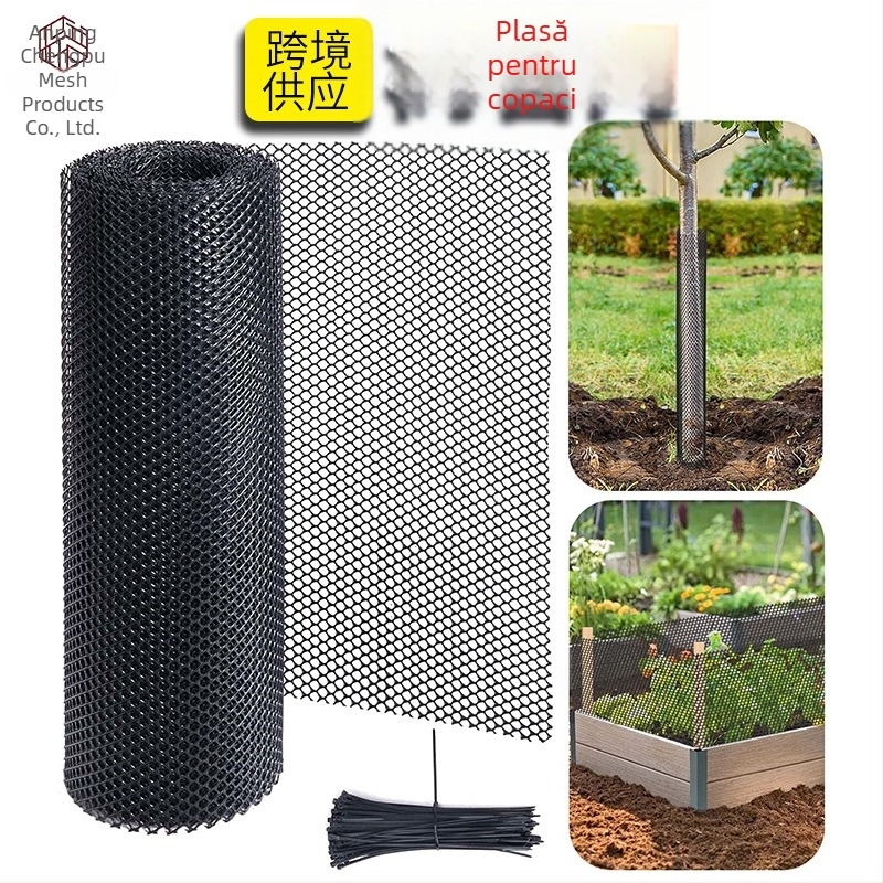 Plasă plastic pentru protecția pomilor împotriva animalelor; plasă de protecție și decorativă pentru creștere