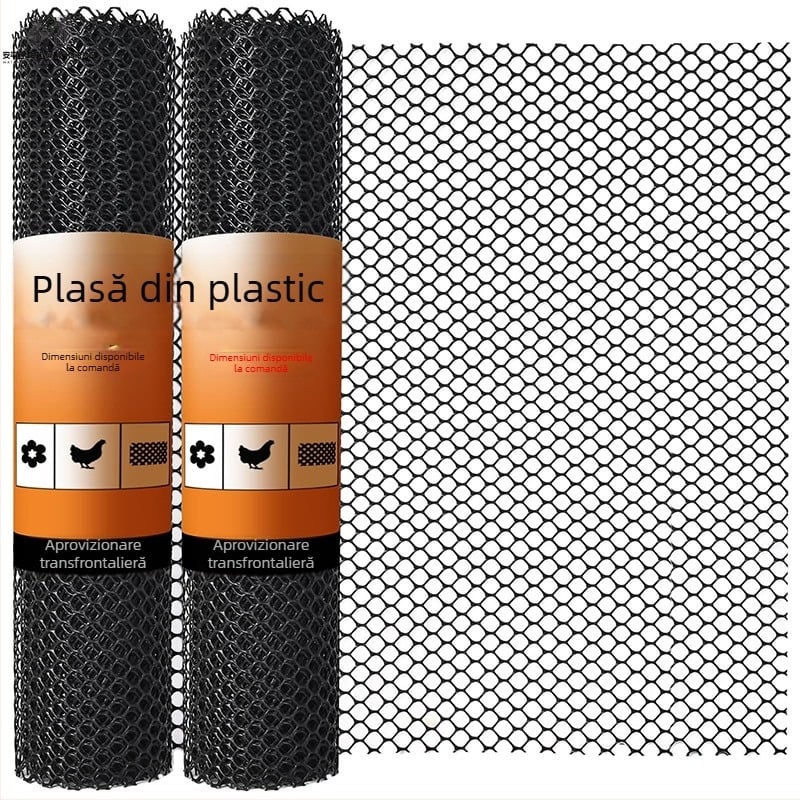 Plasă protectoare neagră pentru ferestre și balcon, anti-furt, anti-cadere, plasă din plastic