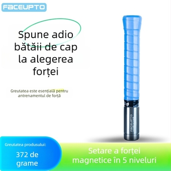 Antrenor de swing pentru badminton — oțel inoxidabil, Faceupto, putere reglabilă, personalizabil, potrivit pentru badminton și tenis