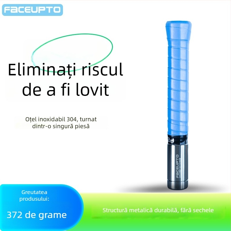 Antrenor de swing pentru badminton — oțel inoxidabil, Faceupto, putere reglabilă, personalizabil, potrivit pentru badminton și tenis