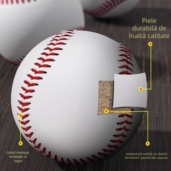 Softball din PU cusut manual, fără siglă, pentru pregătire la examene