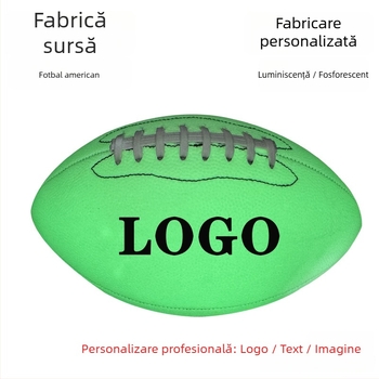 Minge rugby — Material PU/PVC, cusută la mașină, suprafață luminoasă reflectantă, logo personalizat