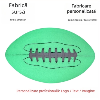 Minge rugby — Material PU/PVC, cusută la mașină, suprafață luminoasă reflectantă, logo personalizat