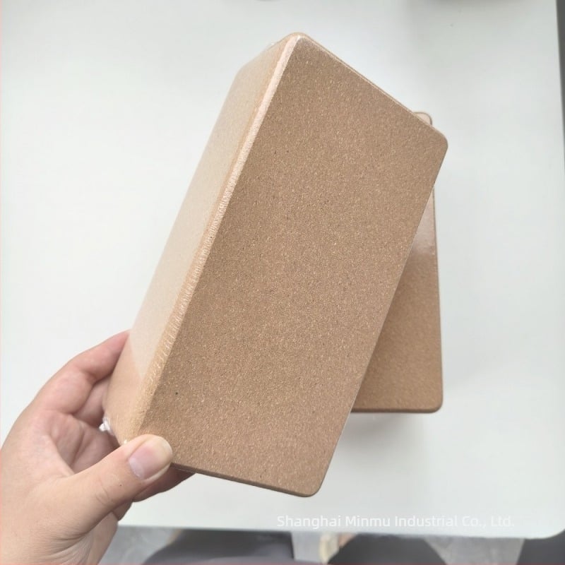 Bloc de yoga din plută – plută de înaltă densitate, pentru yoga, întinderi și practică de dans, greutate 580 g