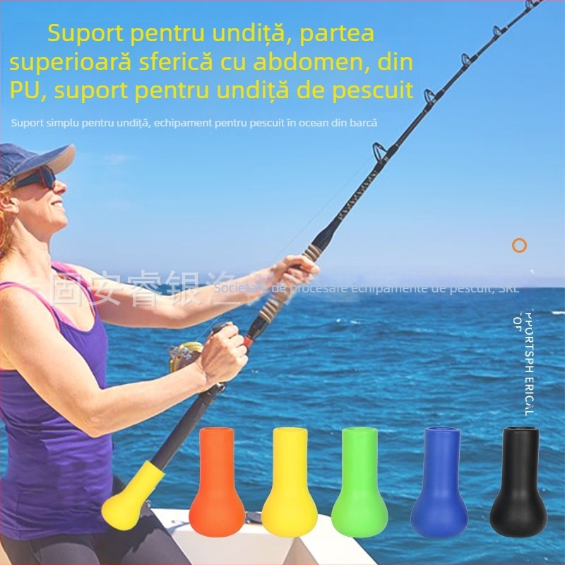 Suport PU pentru undițe Ruiyin – amortizator, design sferic; Marcă: Ruiyin; Material: PU; Mărci private autorizate: Da; Categoria: Echipamente pescuit