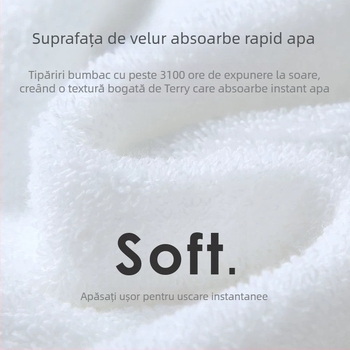 Prosop de baie de hotel din bumbac, 150 g, fir Ply, 16 fire, absorbție 0–5 s