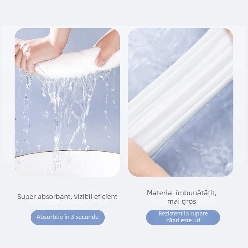 Cosypresent Prosop de baie comprimat, Îngroșat, Extra Mare, Portabil pentru Călătorii, Utilizare Udă/Uscată, Ambalare Individuală, Din fibre vegetale, 50 g+