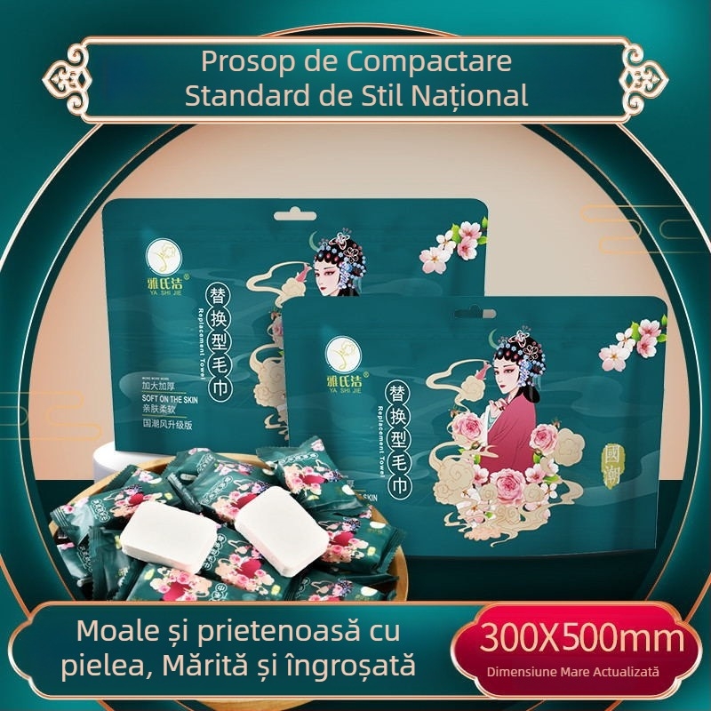 Yashijie Prosop de unică folosință din fibre vegetale – 20–30 g, pentru casă și călătorii