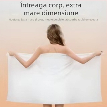 Prosop de baie de unică folosință, gros și mărit, portabil și moale; material poliester; conținut de bumbac; țesătură simplă