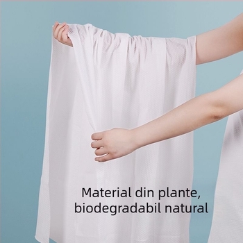 Prosop de baie de unică folosință, gros și mărit, portabil și moale; material poliester; conținut de bumbac; țesătură simplă