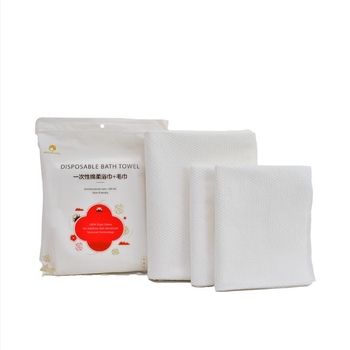 Prosop de baie de hotel, de unică utilizare, ambalat individual, îngroșat, fibre superfince cu conținut de bumbac și fibre vegetale, absorbție rapidă 5–10 s