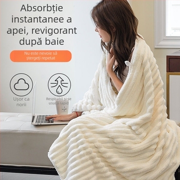 Prosop de baie hotelier, din bumbac cu fibre lungi, țesătură simplă, 40 g, absorbant și moale