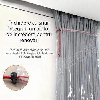 Husă de protecție pentru decor interior și ecran de fereastră, protecție împotriva zgârieturilor de pisici, ambalaj plastic îngroșat, protecție pentru perdea cu șnur (Material: Plastic; Spațiu de aplicare: Altul; Domeniu de utilizare: Altul; Caracteristici