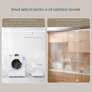 FaSoLa folie de protecție anti-praf pentru mobilier – Material PE, stil minimalist, personalizabil, potrivit pentru living, dormitor, birou, restaurant, balcon și camera copiilor