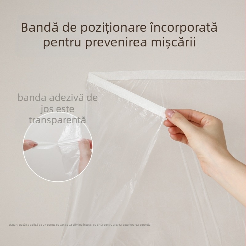 FaSoLa folie de protecție anti-praf pentru mobilier – Material PE, stil minimalist, personalizabil, potrivit pentru living, dormitor, birou, restaurant, balcon și camera copiilor