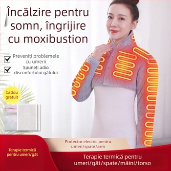 Xiangfutang vestă încălzită electric pentru umeri, 24V, 48W, control temperatură 45–65°C, încălzire cu fibre de carbon